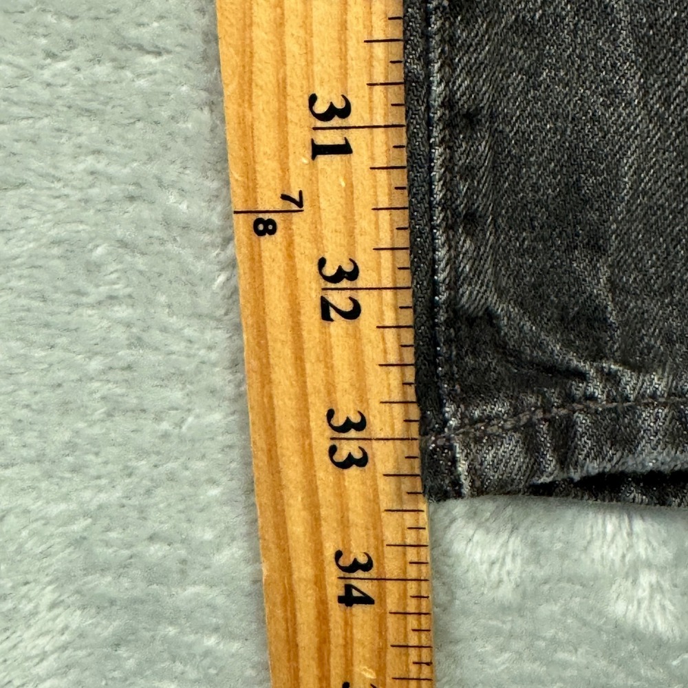 Ralph Lauren Jeans Mens 46x32 46B Black Denim Varick Graffiti Patchwork Skull - Picture 8 of 13